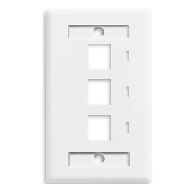 Black-stone 3-Port US Style Faceplate- BSFPUS3000111
