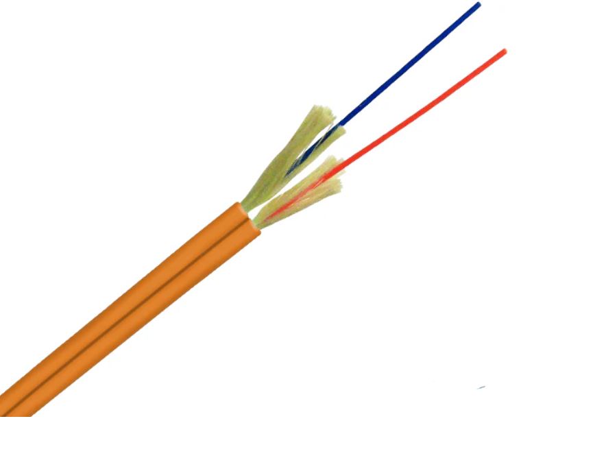 BLACKSTONE Duplex Zip-cord Interconnect Fiber Optic Cable, Riser, Indoor, Multim