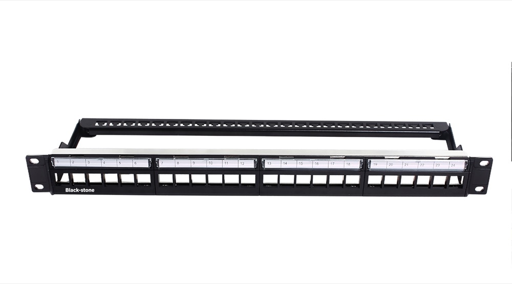 BLACKSTONE Unshielded, 24-Port Empty Patch Panel, 1RU - BSPPM600