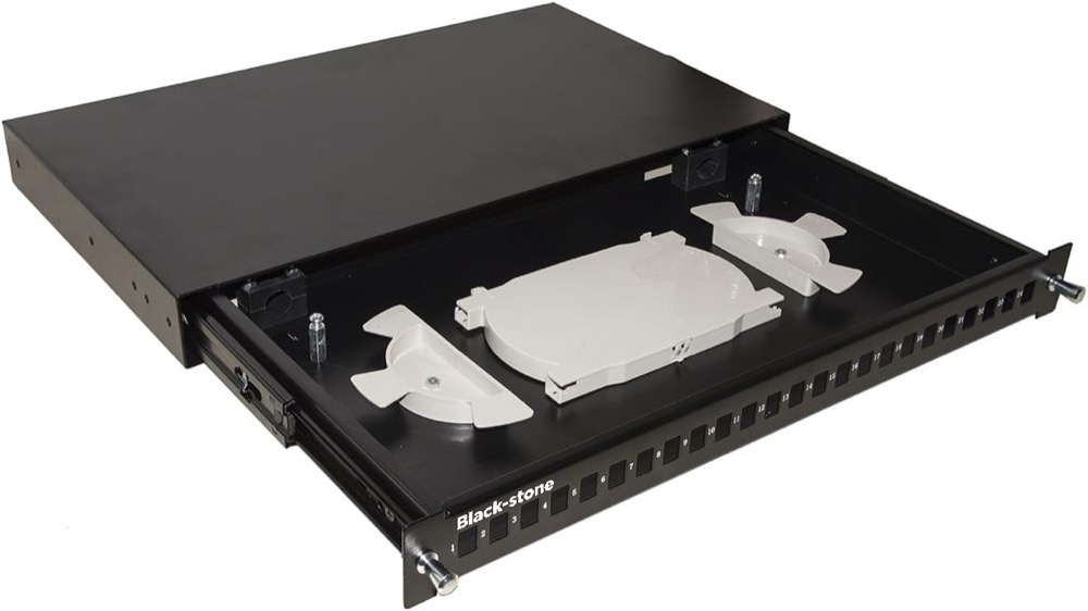 BLACKSTONE Fiber Patch Panel, 24 Port, SC Simplex Adaptor port , 1U part number: