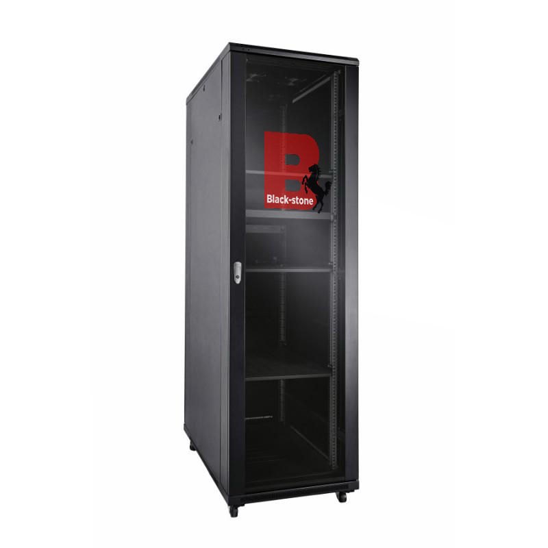 BLACKSTONE Air 22U Network Server Cabinet, 600mm, 19 Data Rack Cabinet, Smoked t