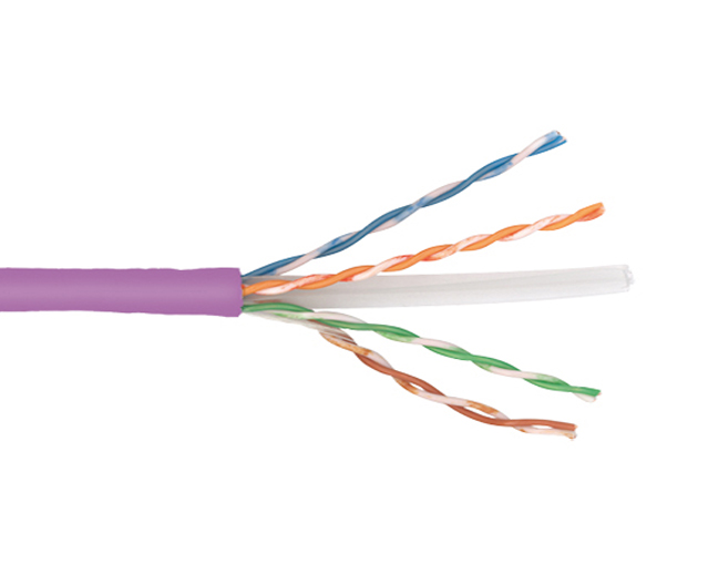 BLACKSTONE CAT6 U/UTP Ethernet Bulk Cable, Indoor, 1000ft, 23AWG 4 Pair Solid Pu