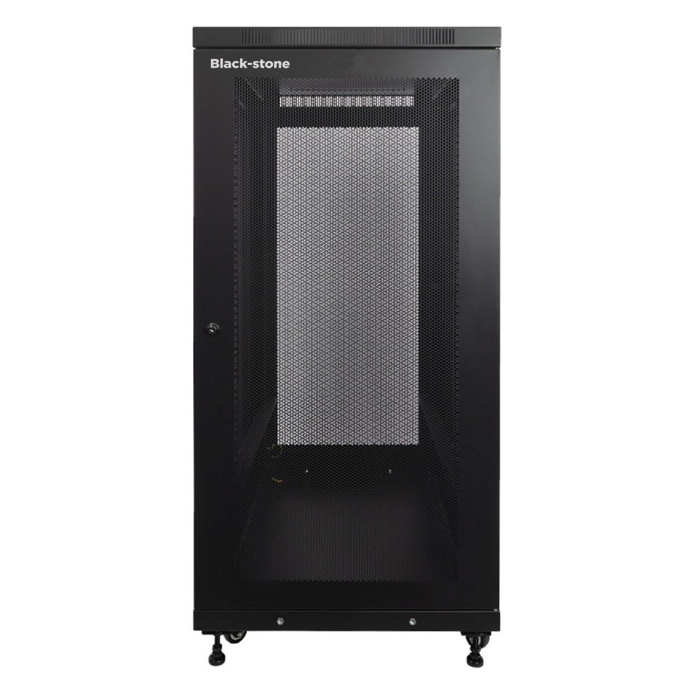 BLACKSTONE Standalone 27U 800mm Depth Networking Cabinet Perforated